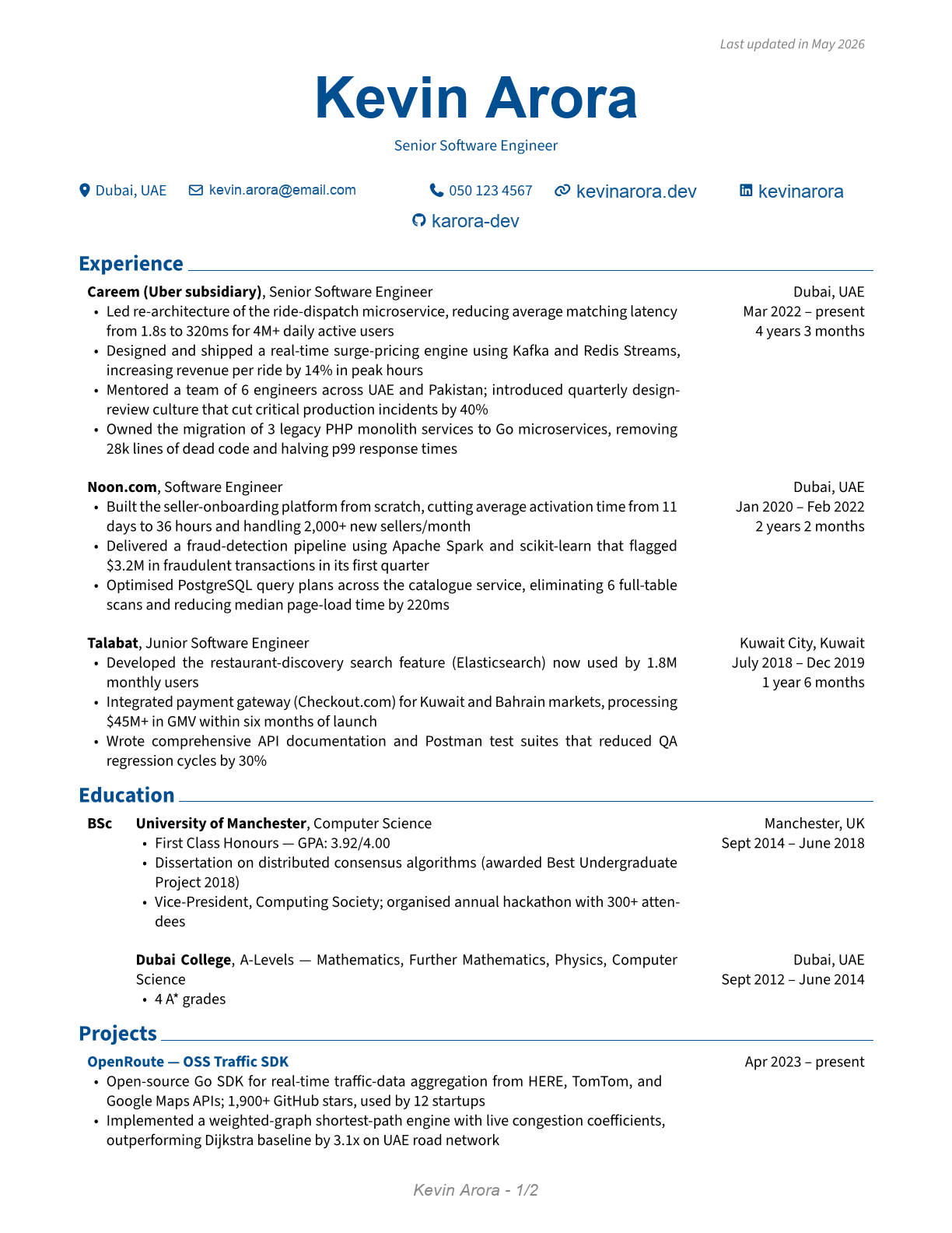 Classic resume template - ATS-verified